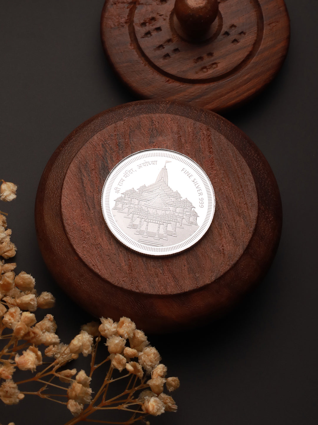 999 Silver Ayodhya Shri Ram Mandir with Ram Darbar Coin 10 Grams
