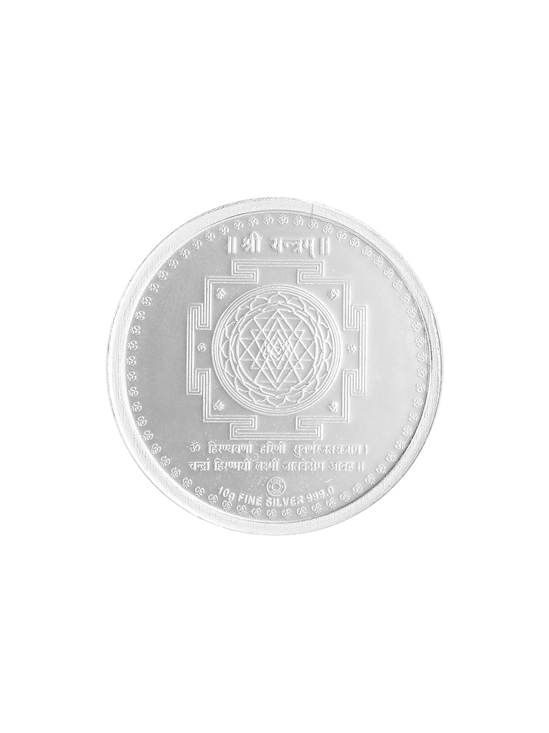 999 Silver  Maa Lakshmi &  Ganeshji  10 gram Colour Silver Coin