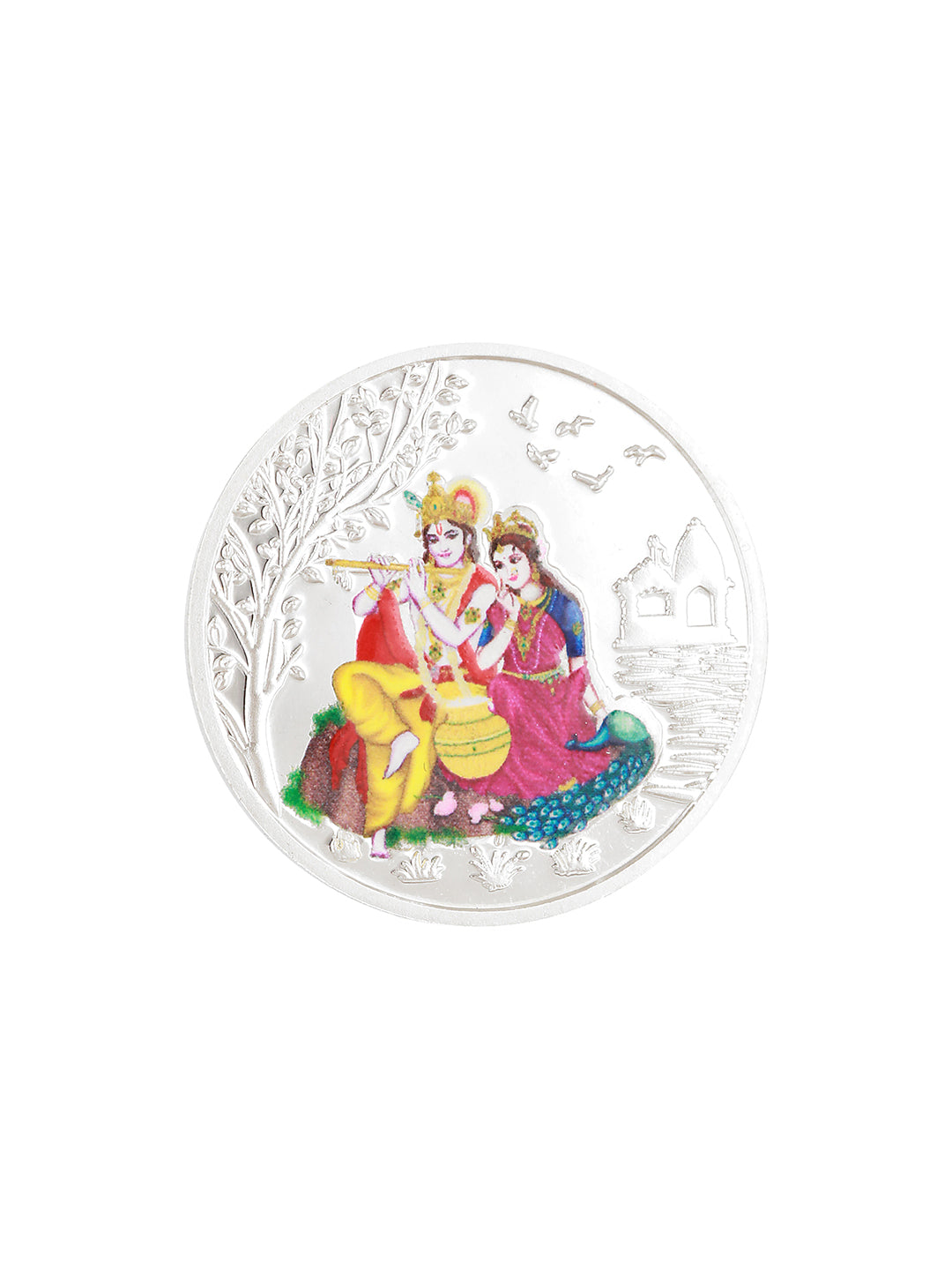 Enchanting Radha Krishna 10 gram  999 Silver Coin