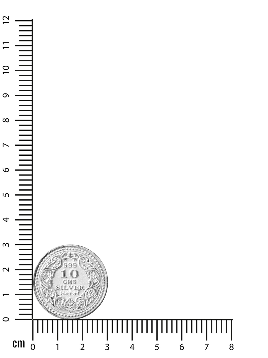 Maa sherawali 10 gram 999 Round Silver Coin