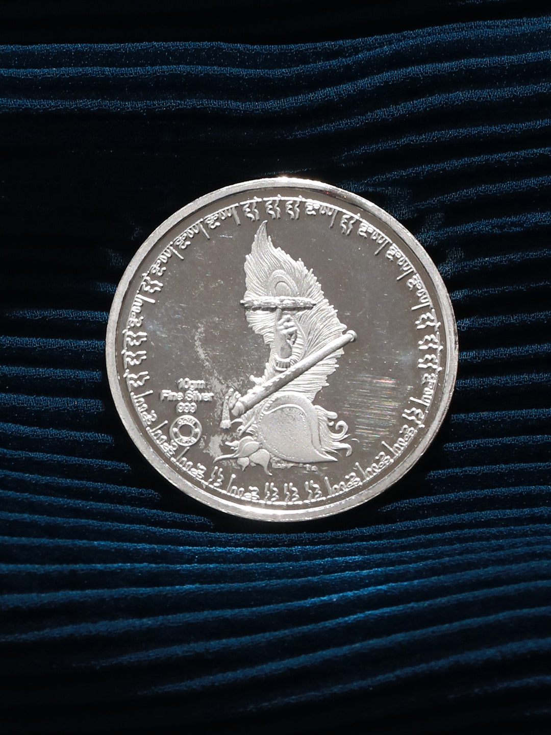 999 Silver Bal Krishna 10gm Silver Coin
