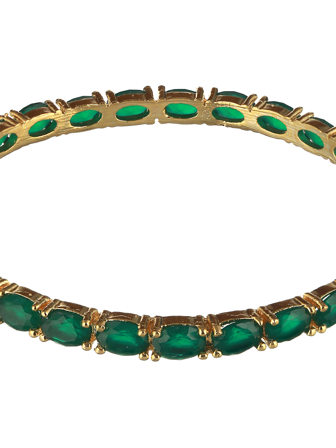Gold Plated Set of 4 Green Emerald Stone Studded Bangles, zaveri pearls, sale price rs, sale price, sale gold plated, sale gold, sale, rubans, ring, regular price, priyassi jewellery, kushal'