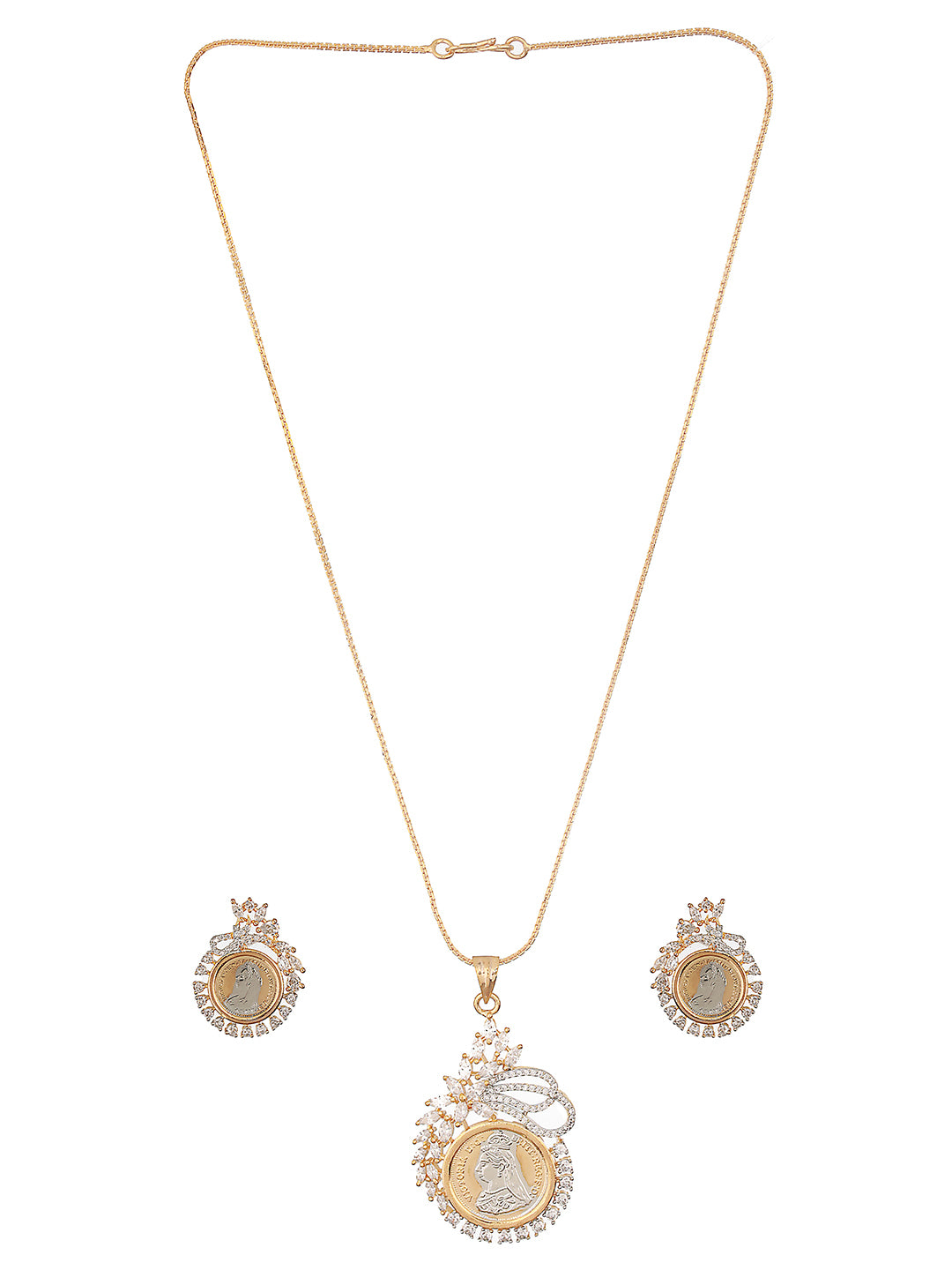 Gold Toned Ginni Locket Set