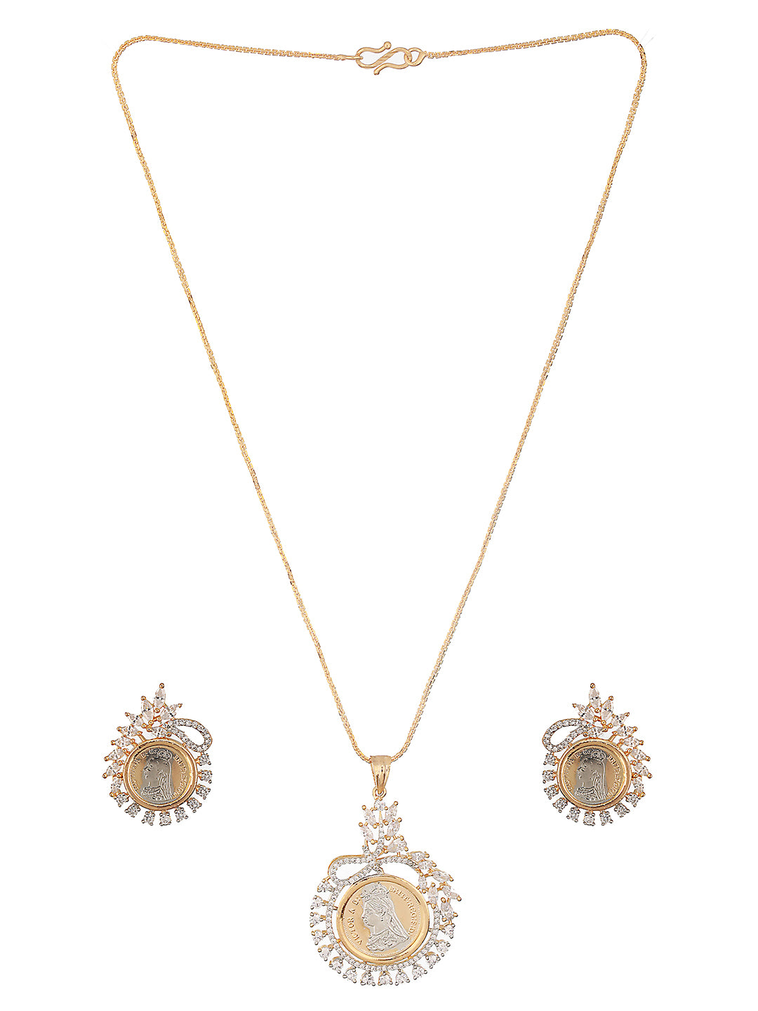 Gold Toned Ginni Locket Set