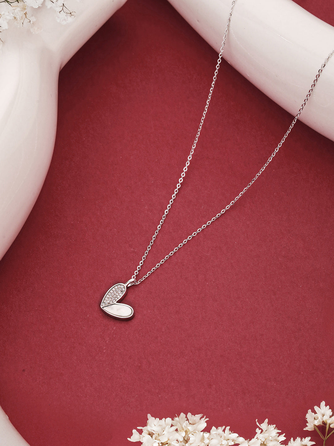 925 Sterling Silver CZ Studded Butterfly Charms Dainty Pendant Necklace & Chain