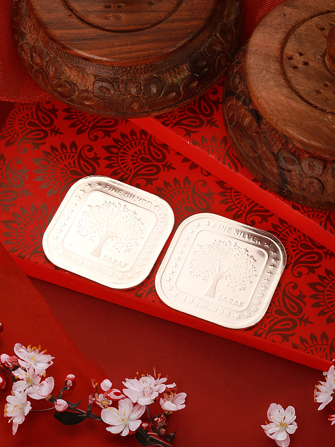 Queen Victoria Emperor George 20 gram 999 square Silver Coin