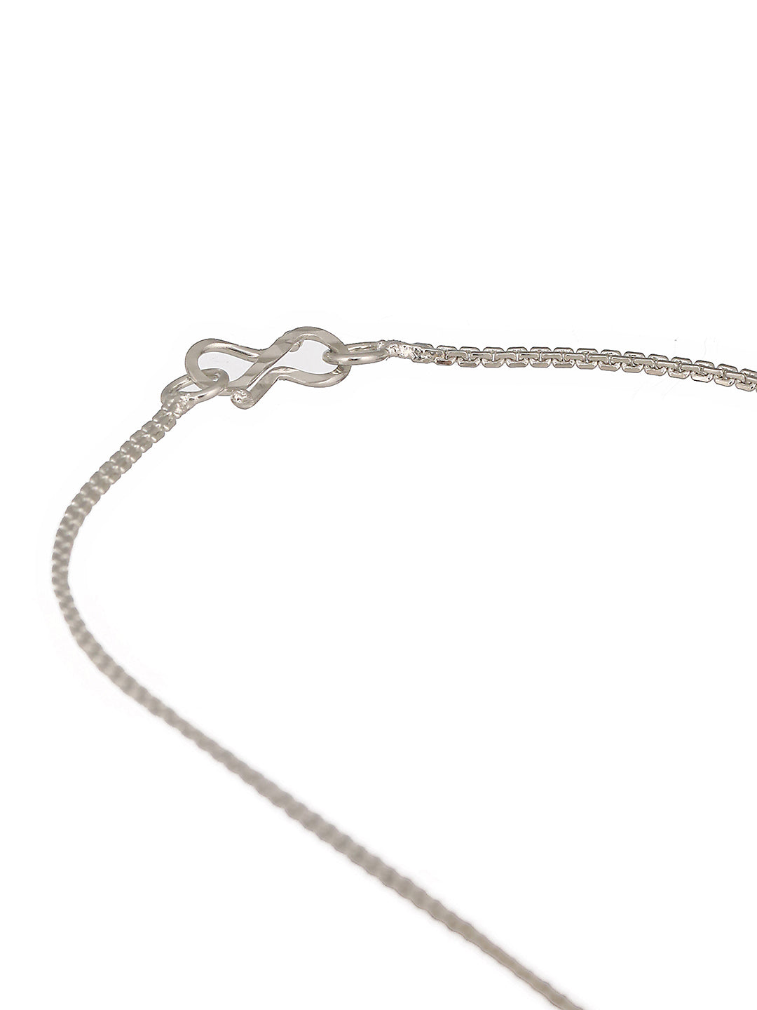 Silver Plated Faux  Pearl Beaded Statement Minimal Locket Jewellery Set