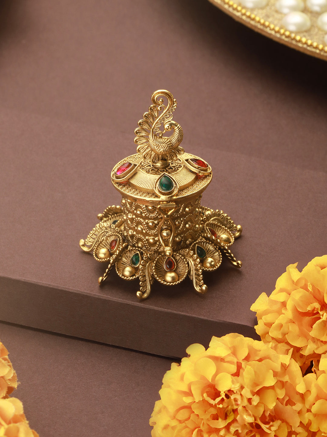 peacock Sindoor Box