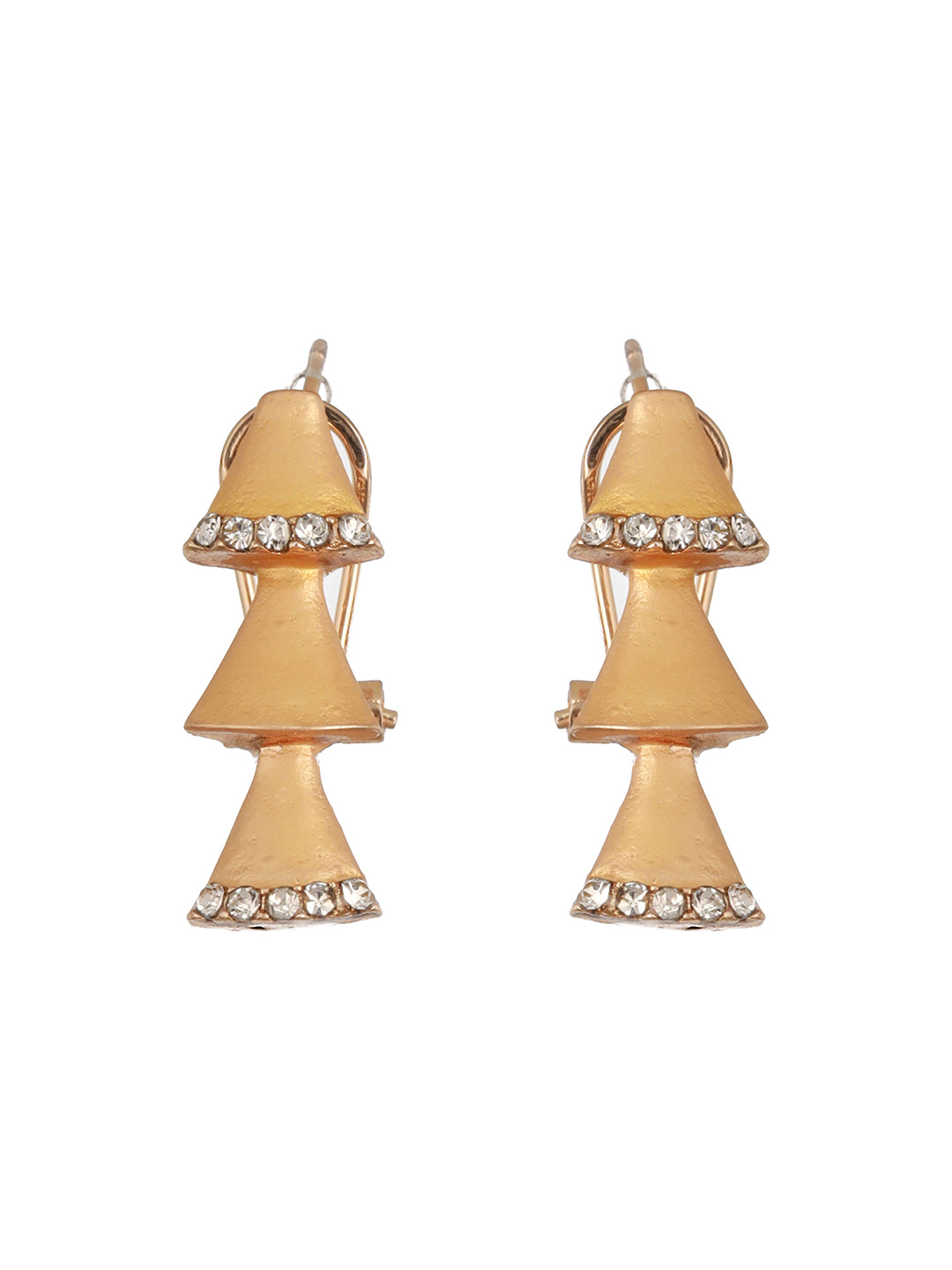 Anti-Tarnish 18k Gold Plated AD Studded Statement Link Combo Jewellery Set