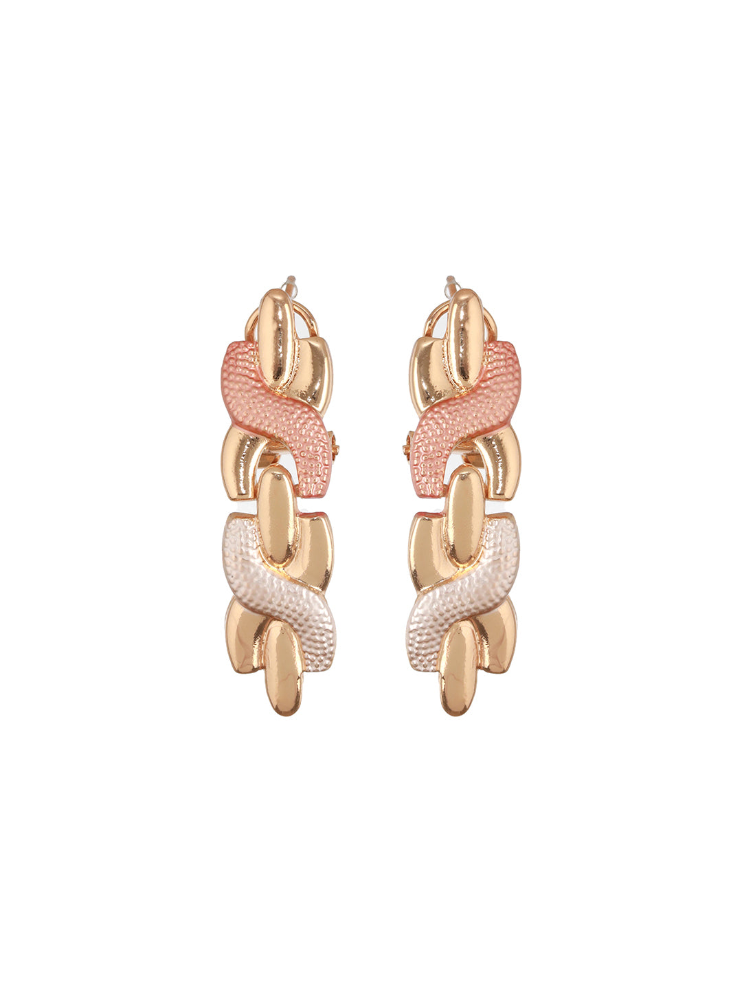 Anti-Tarnish Rose Gold Plated Link Combo Jewellery Set
