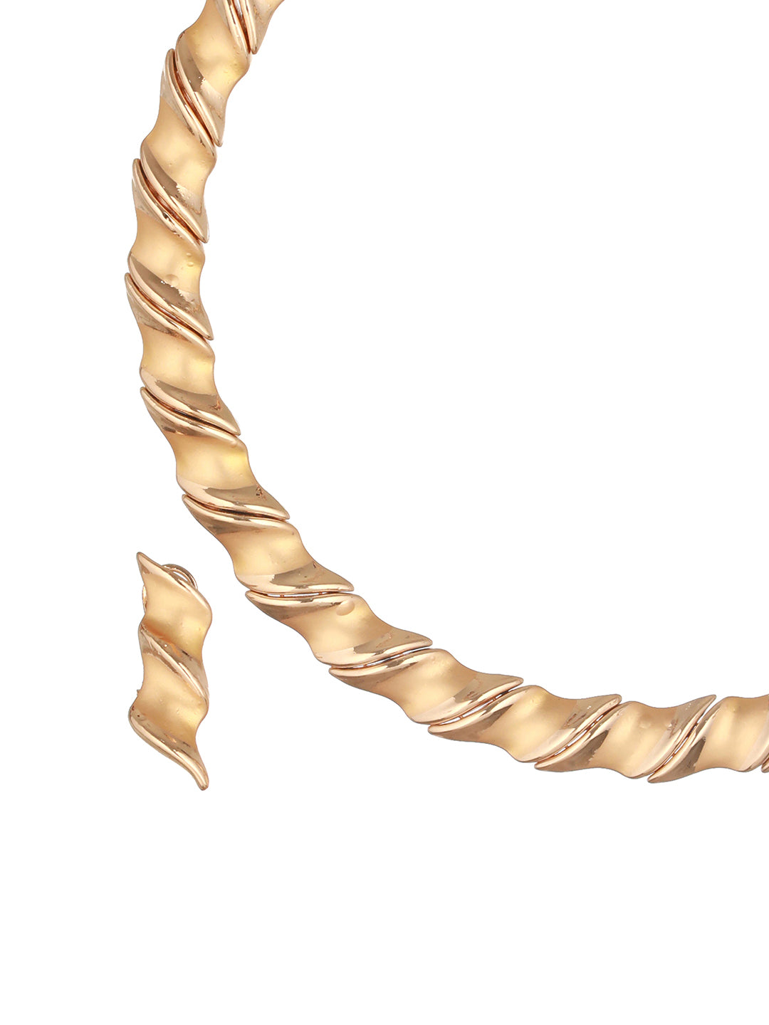 Anti-Tarnish 18k Gold Plated Chunky Charm Link Combo Jewellery Set