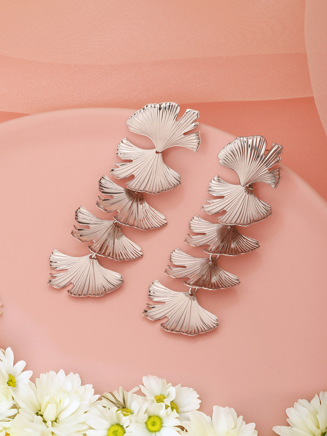 Anti-Tarnish Silver Plated Quirky Long Dangler Earrings