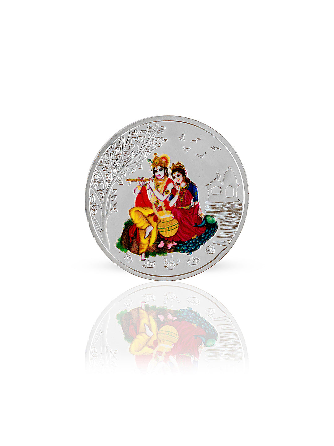 Enchanting Radha Krishna 10 gram  999 Silver Coin