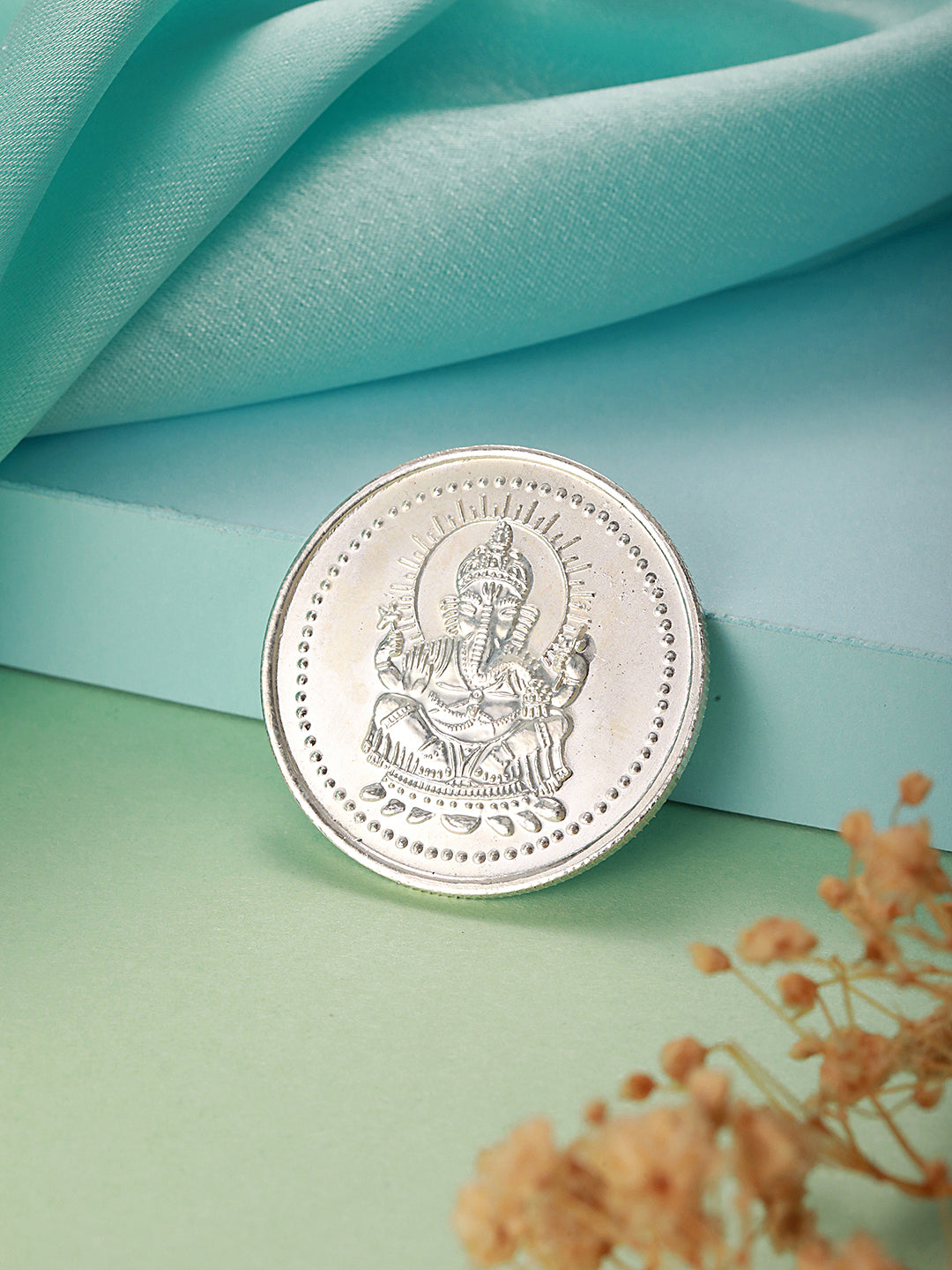 Lord Ganapati 10 gram 999 Round Silver Coin