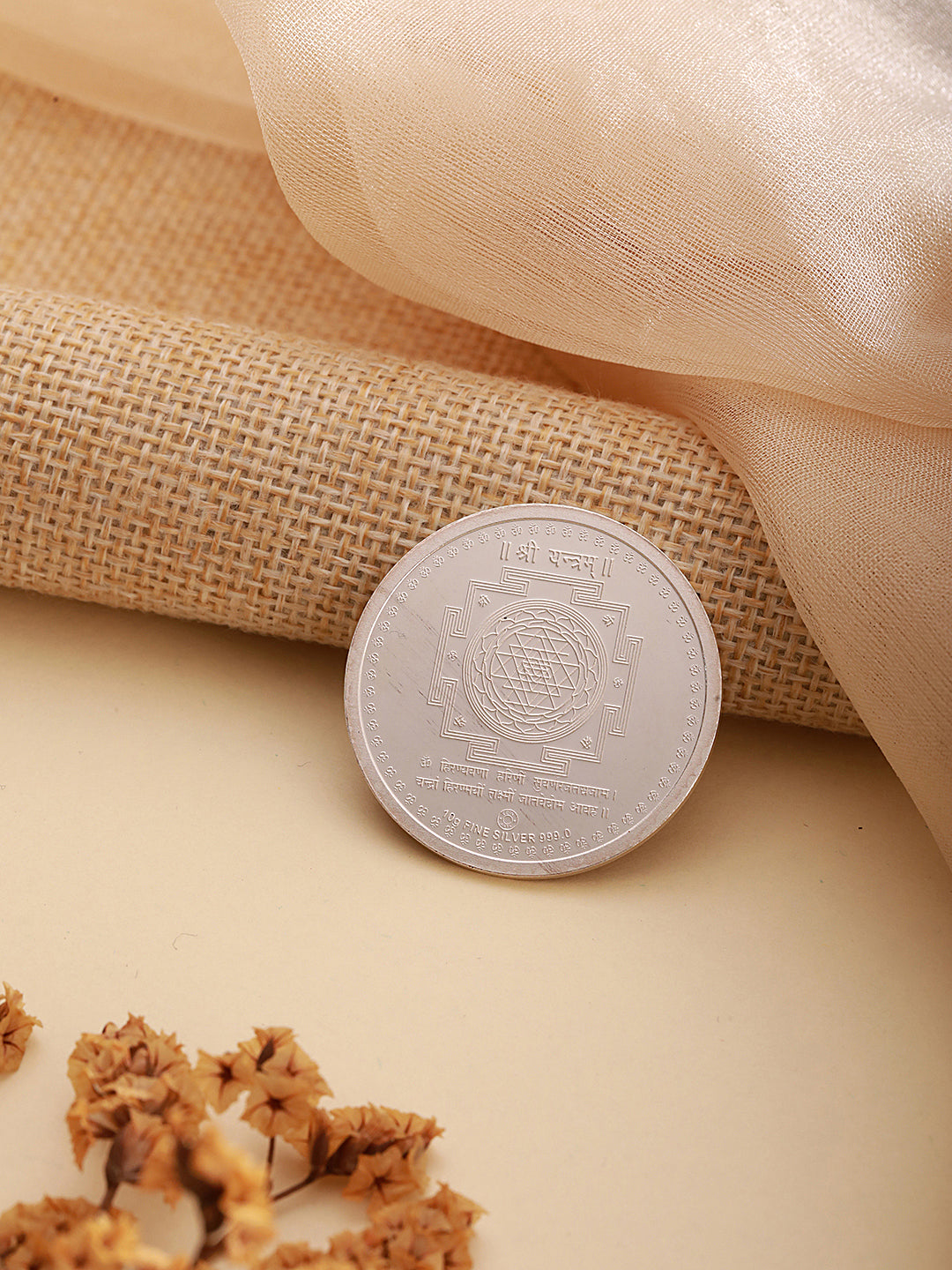 999 Silver Lord Ganesha & Goddess Lakshmi & Saraswatiji 10 gram  Silver Coin