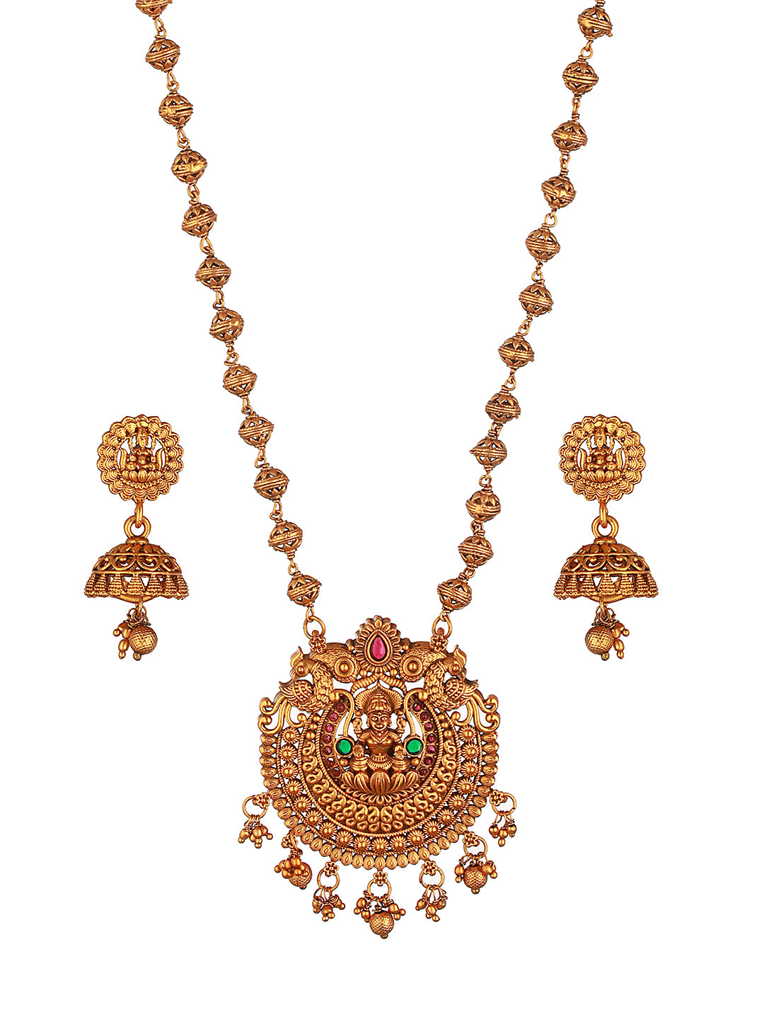 Gold Plated  lakshmiji Temple Maala