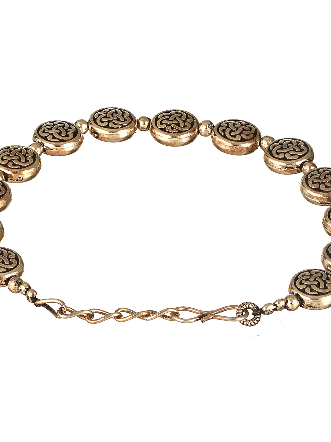 Silver Oxidised Toned Combo Floral & Butterfly Motif Minimal Dailywear Stackable Bracelet