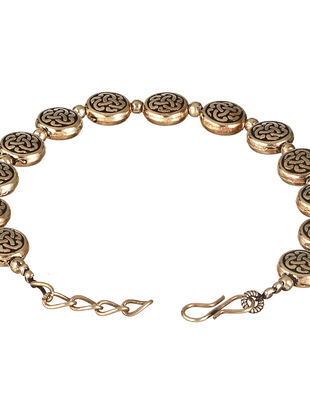 Silver Oxidised Toned Combo Floral & Butterfly Motif Minimal Dailywear Stackable Bracelet