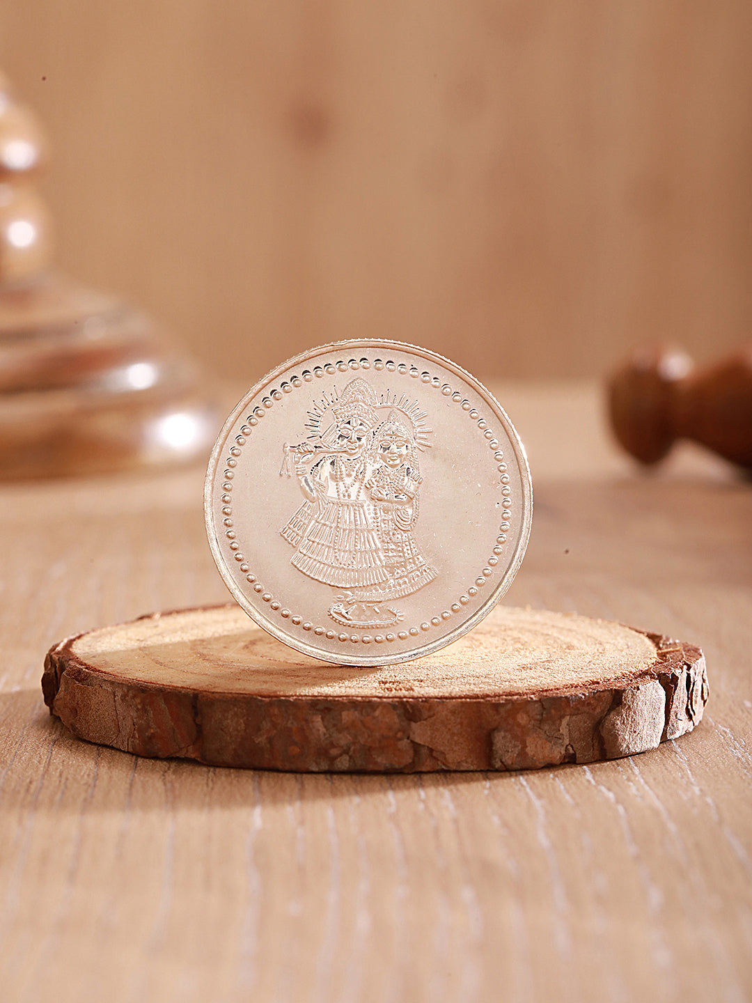 Enchanting Radhe Krishna 10 gram 999 Round Silver Coin