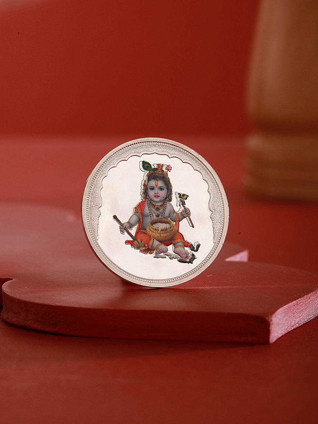 999 Silver Bal Krishna 10gm Silver Coin