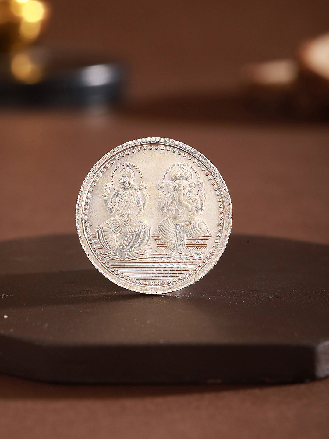 999 Silver Maa laxmi & Lord Ganesha 5 gram Silver Coin