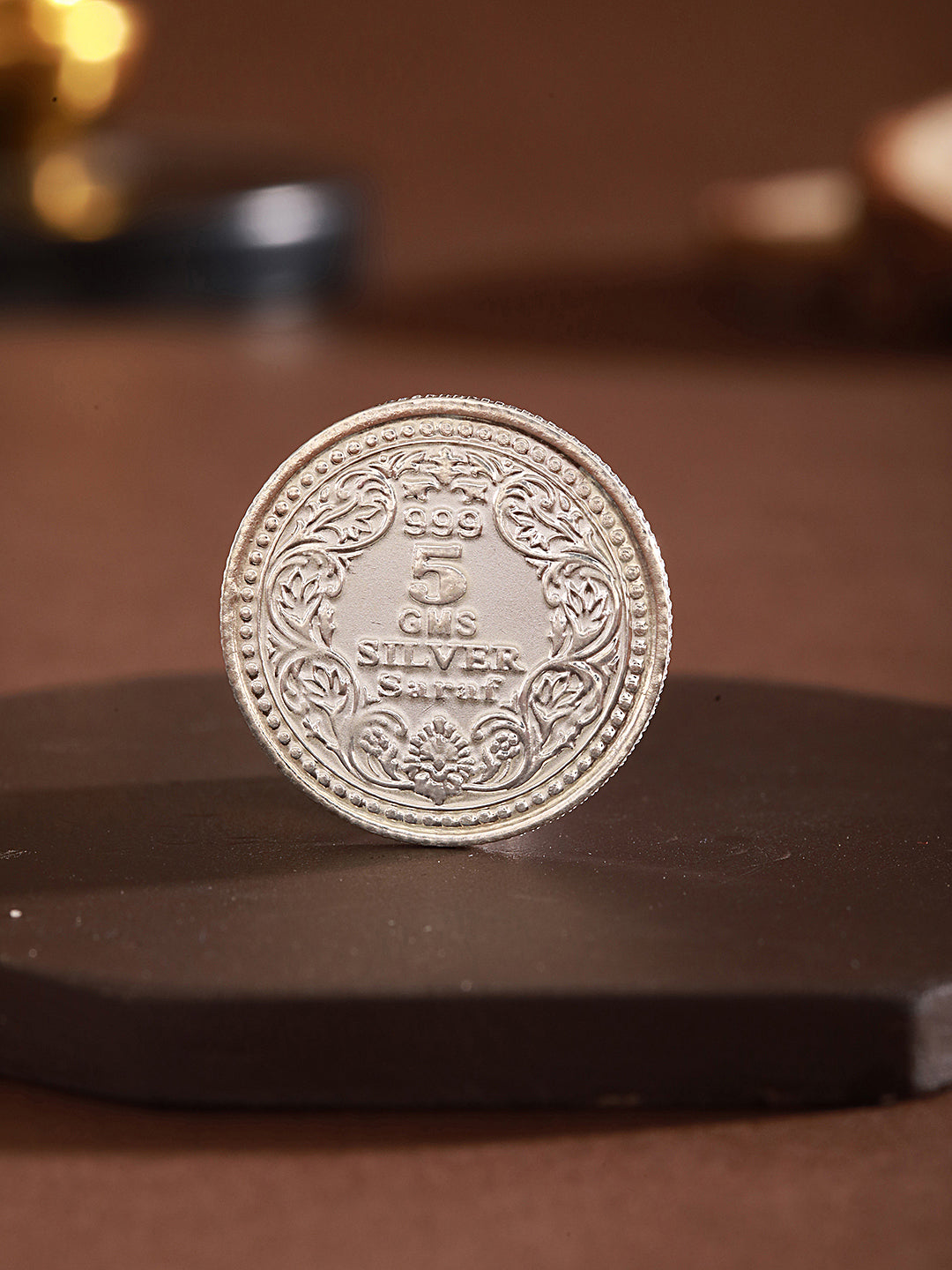 999 Silver Maa laxmi & Lord Ganesha 5 gram Silver Coin