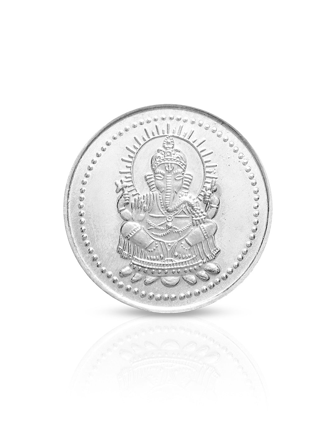 Lord Ganapati 10 gram 999 Round Silver Coin