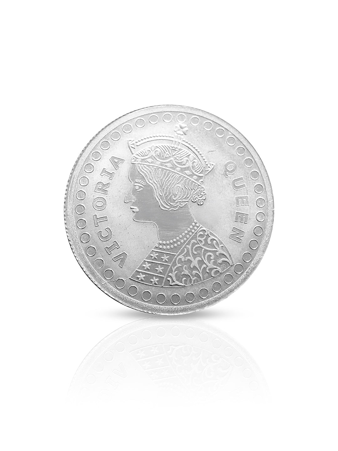 Silver toned 10 gram 999 Round Silver Coin