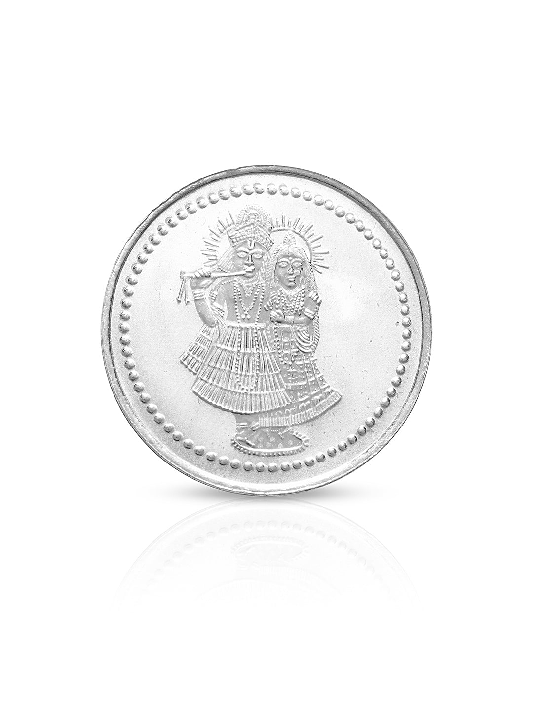 Enchanting Radhe Krishna 10 gram 999 Round Silver Coin