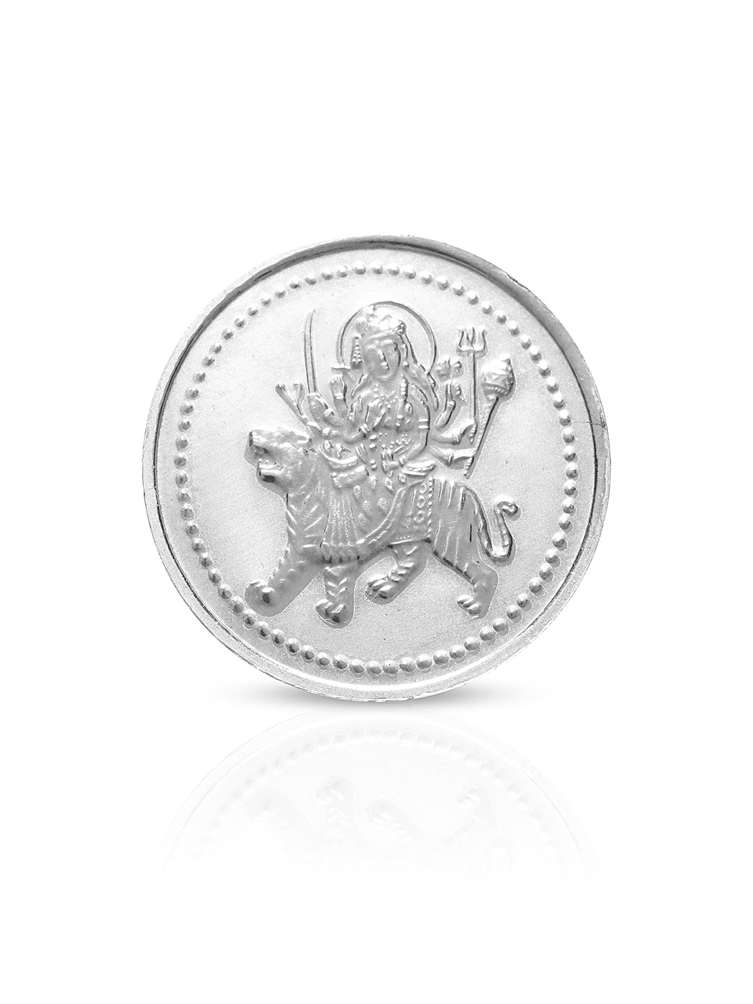 Maa sherawali 10 gram 999 Round Silver Coin