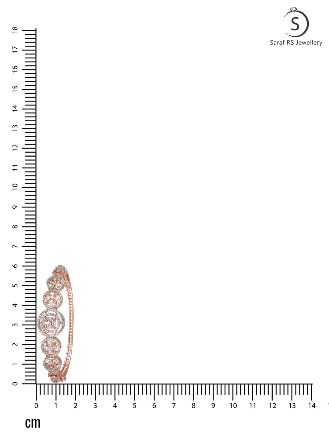 Rose Gold plated AD studded handcrafted Bracelet for Women & Girls