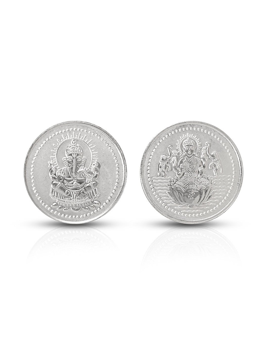 Laxmi Ganesh 20 gram 999 round Silver Coin