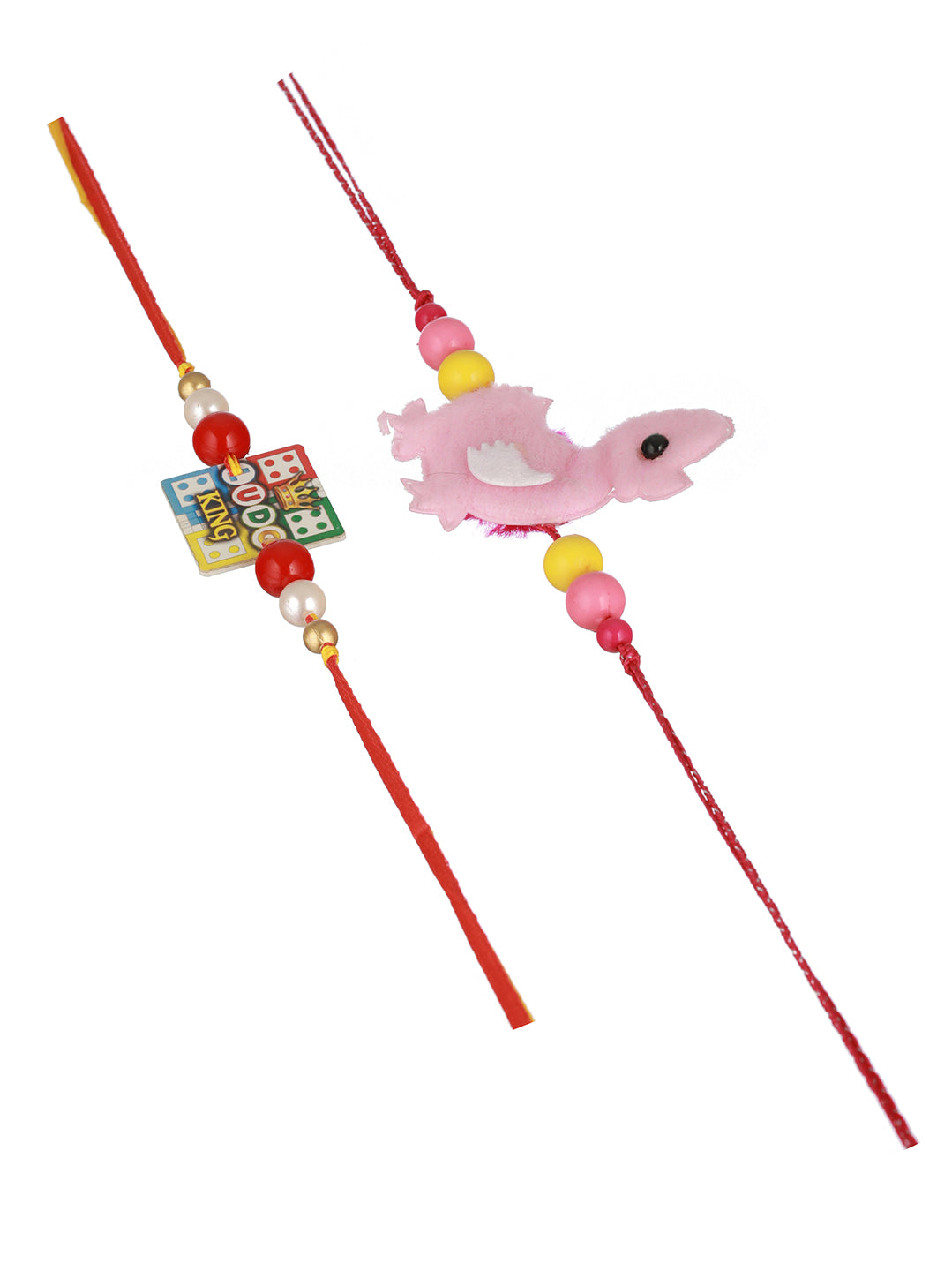 Set Of 2 Ludo Nd Duckling Rakhi For Boys & Girls