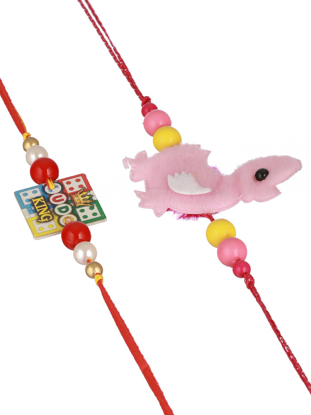 Set Of 2 Ludo Nd Duckling Rakhi For Boys & Girls