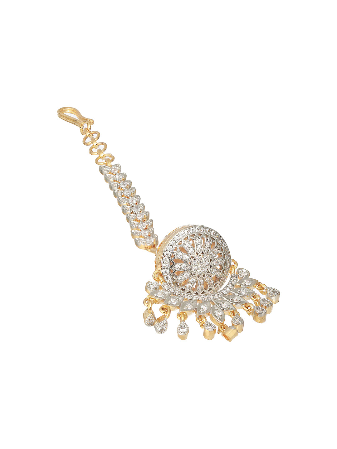 Gold Plated CZ Studded Exclusive Borla Mangtika