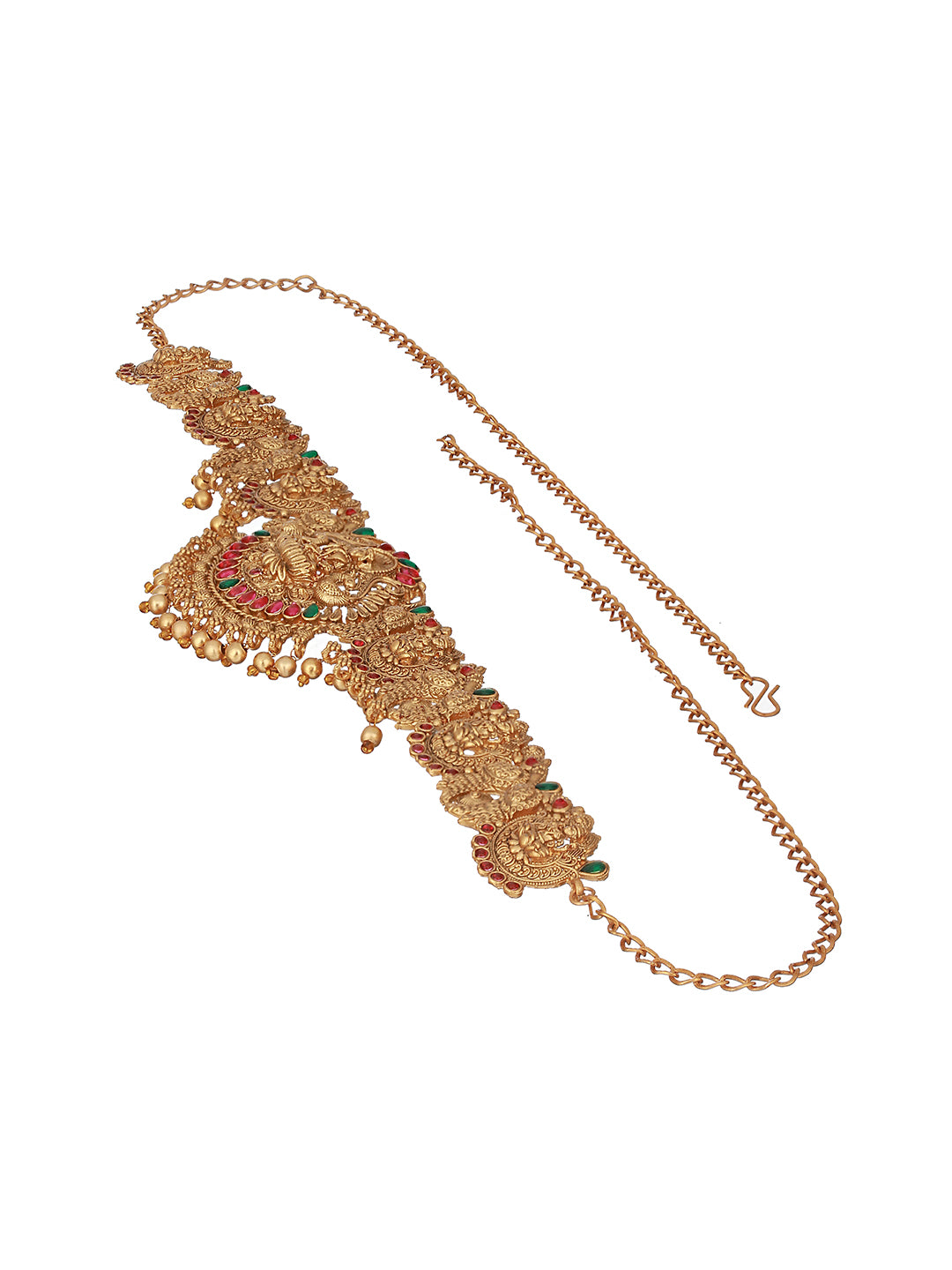 Gold Plated Antique Bridal  Temple Hip Belt Kamarbandh