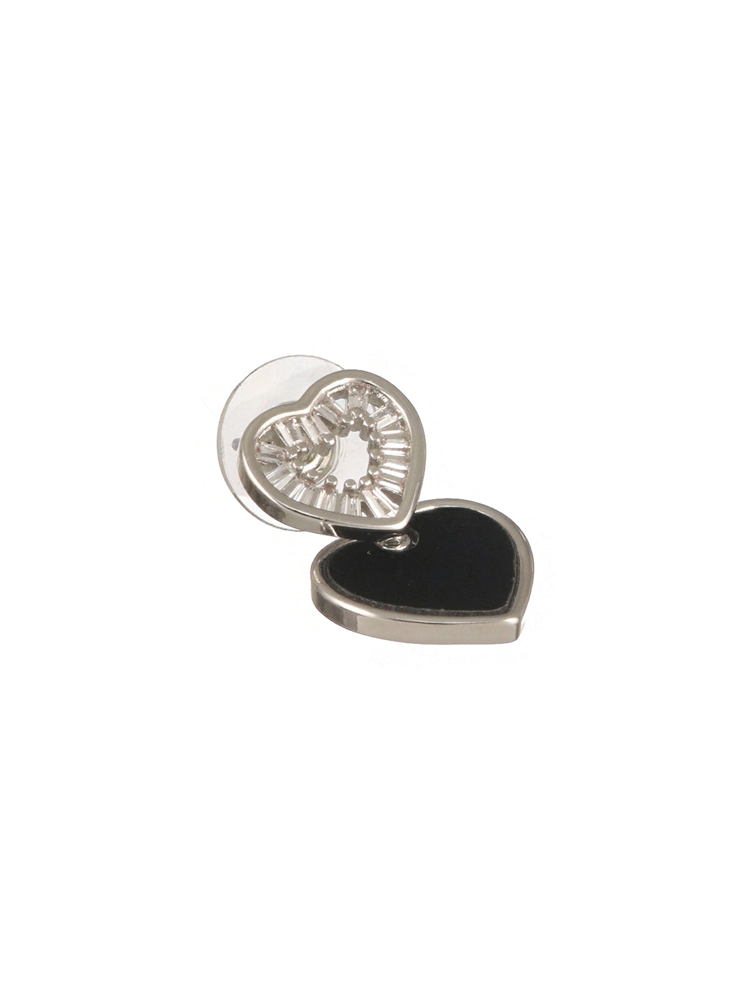 Anti-Tarnish Silver Plated Heart shaped Studds Minimal  Earrings