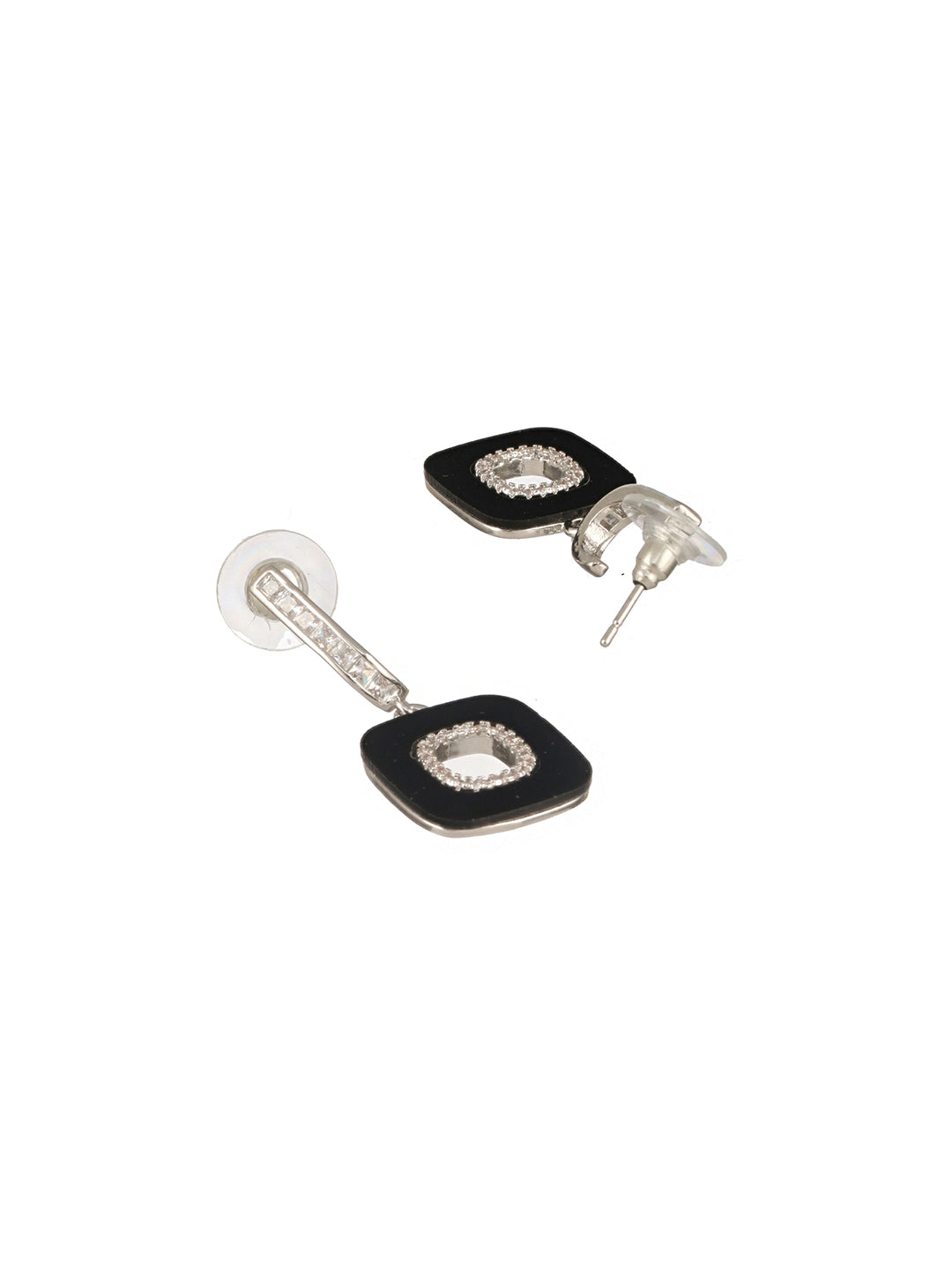 Anti-Tarnish Silver Plated Square Minimal Hoop Earrings