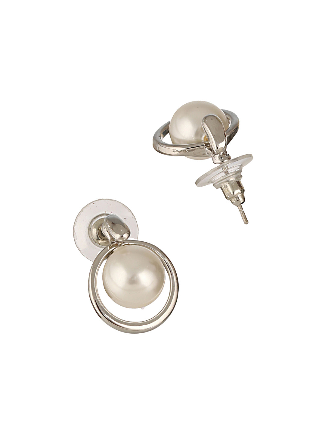 Anti-Tarnish Silver Plated Water Pearl Beaded Galaxy Minimal Locket Jewellery Set