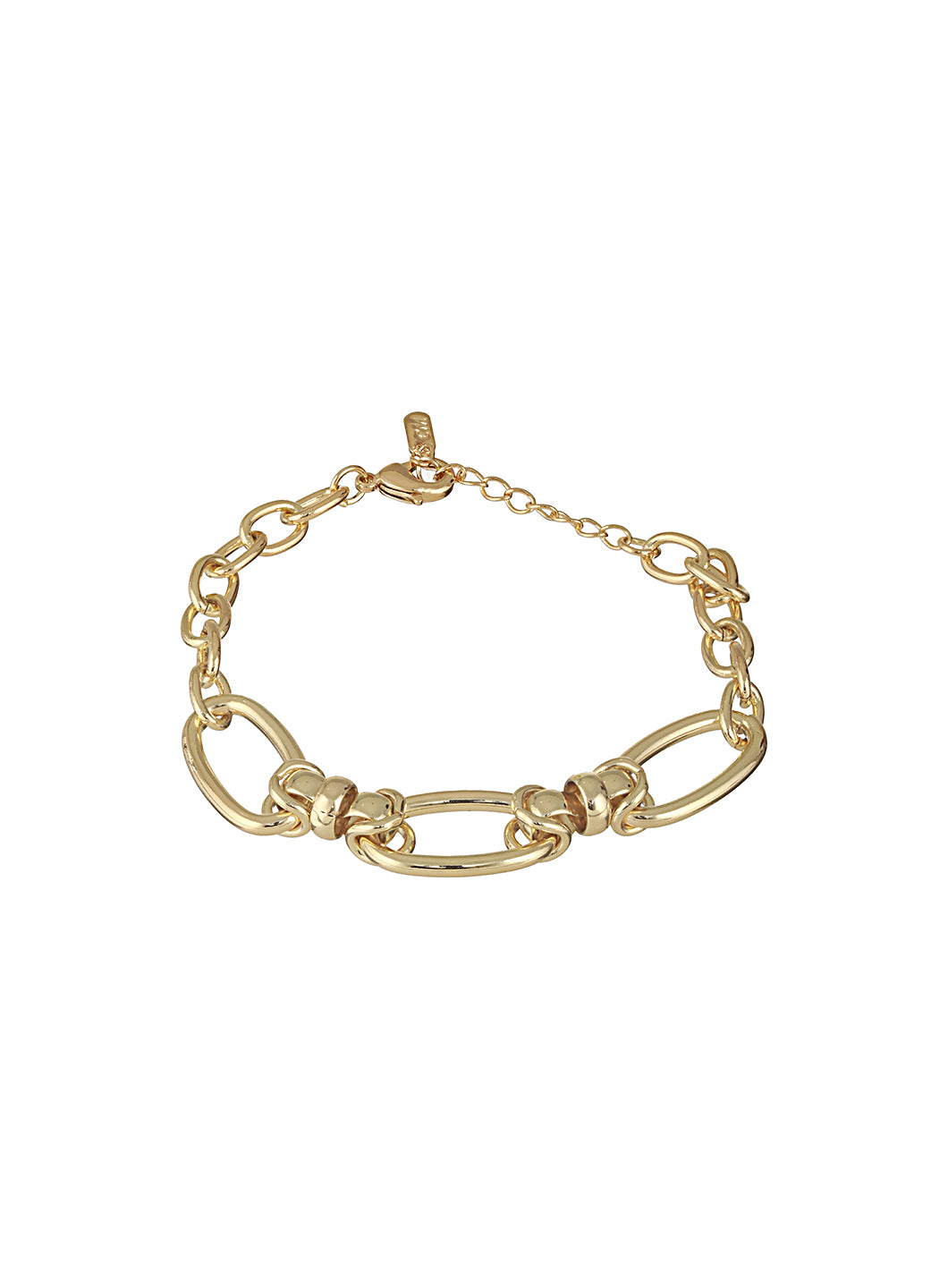 Anti-Tarnish 18k Gold Plated Knotted Link Wraparound Bracelet