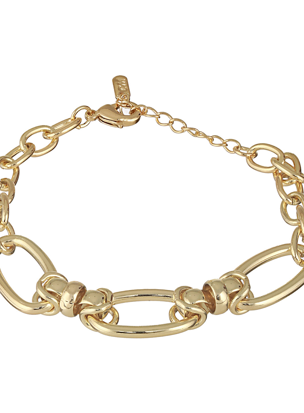 Anti-Tarnish 18k Gold Plated Knotted Link Wraparound Bracelet