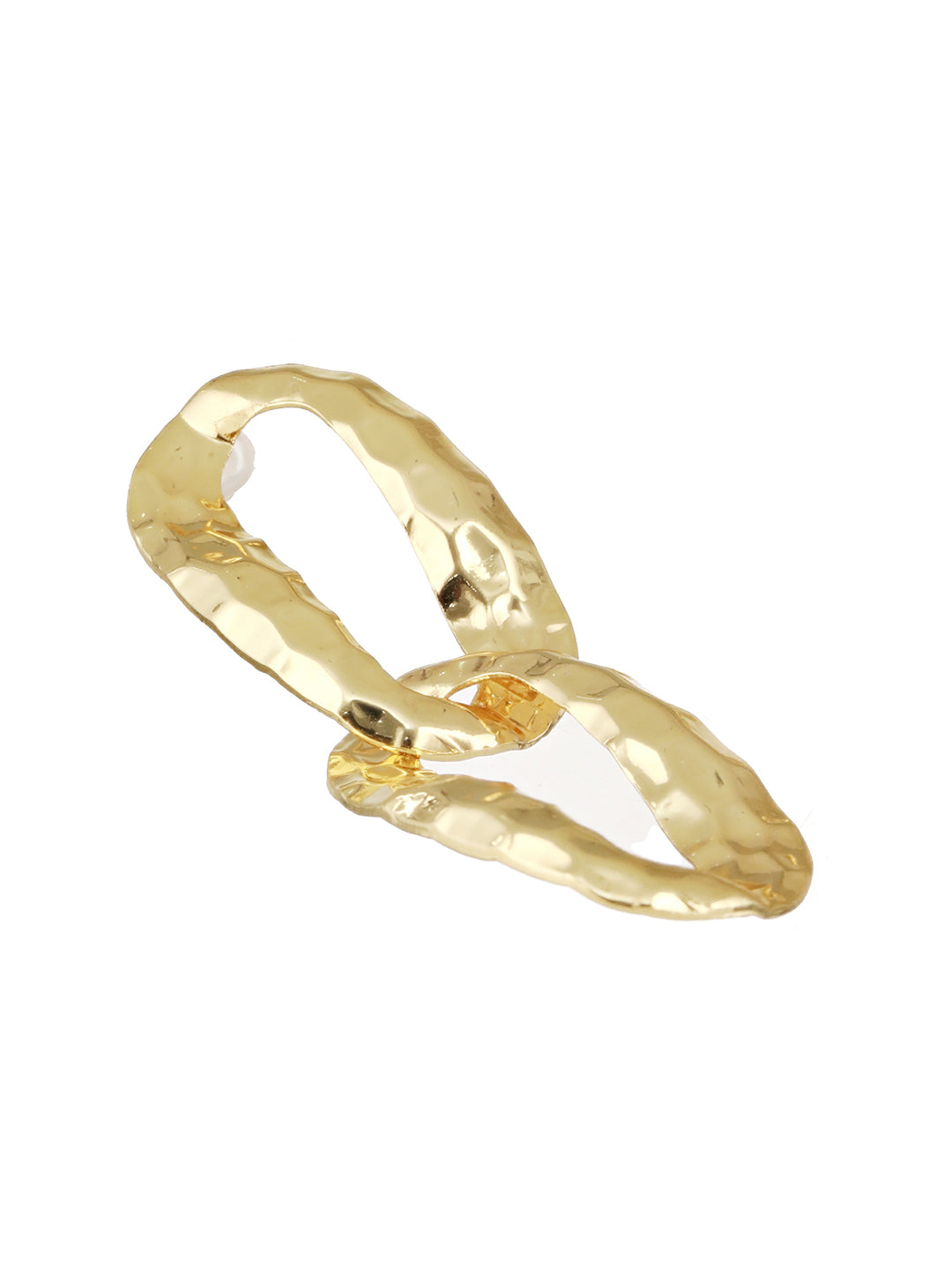 Anti-Tarnish Gold Plated Intwined Dangler Drop Earrings