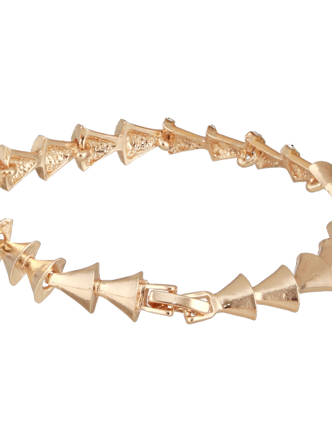 Anti-Tarnish 18k Gold Plated AD Studded Statement Link Combo Jewellery Set