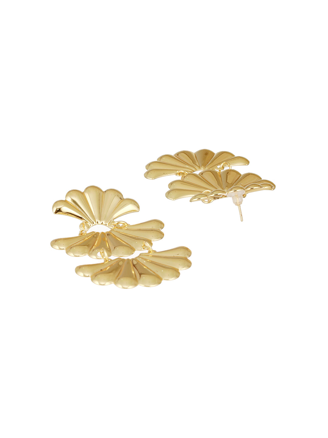 Anti-Tarnish Gold Plated Shell Shaped Drop Earrings