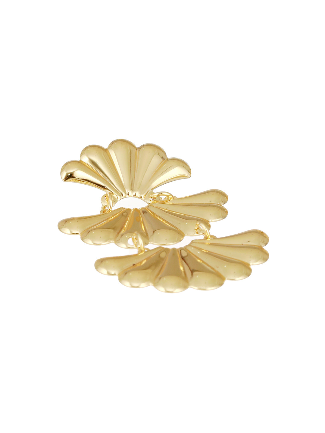 Anti-Tarnish Gold Plated Shell Shaped Drop Earrings