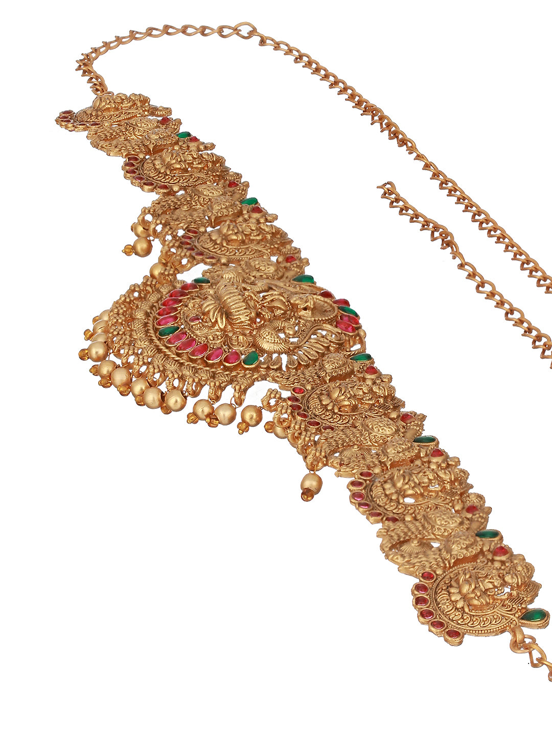 Gold Plated Antique Bridal  Temple Hip Belt Kamarbandh