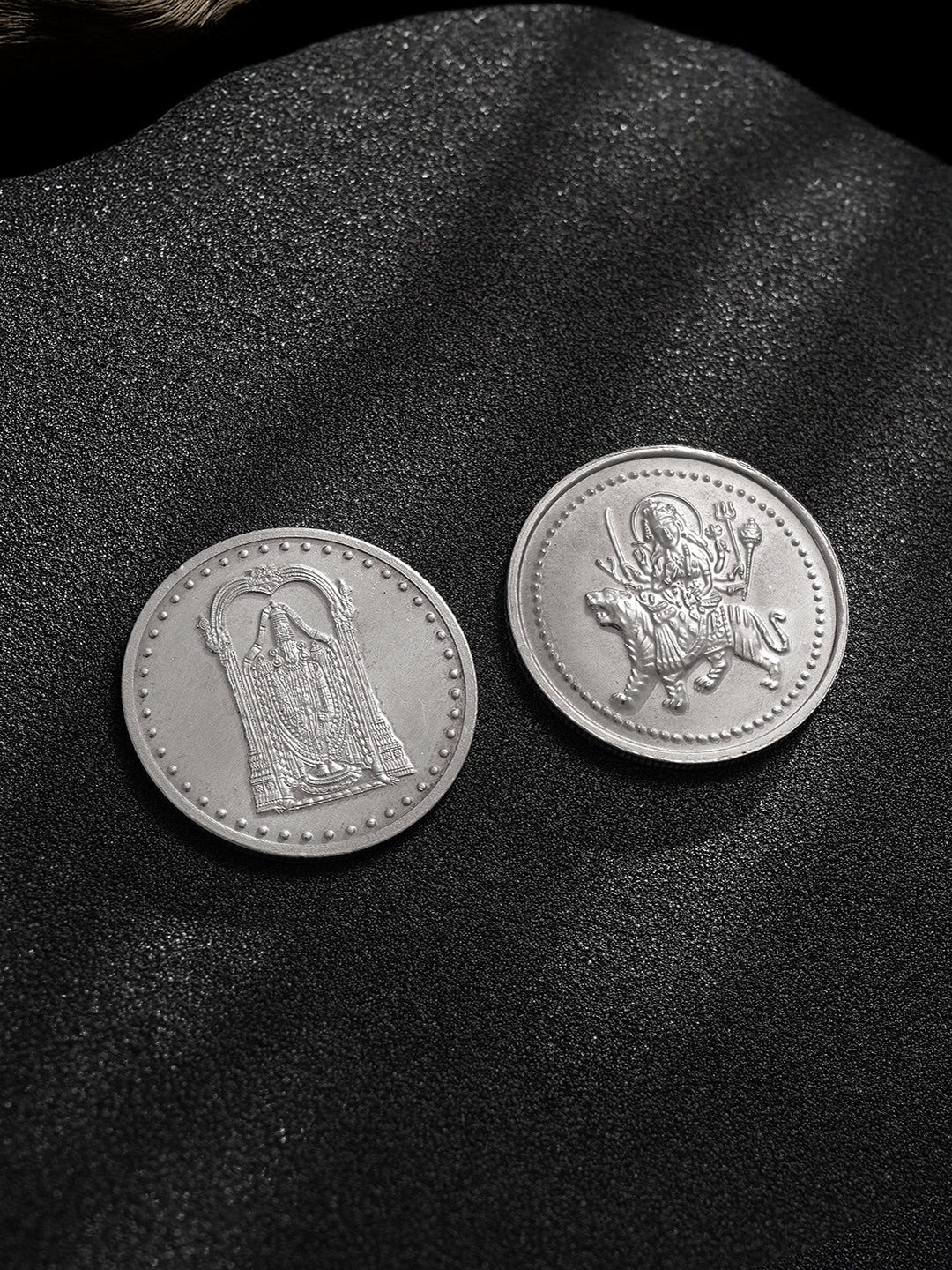 Tirupati Balaji & Maa sherawali each 10 gram 999 Round Silver Coin