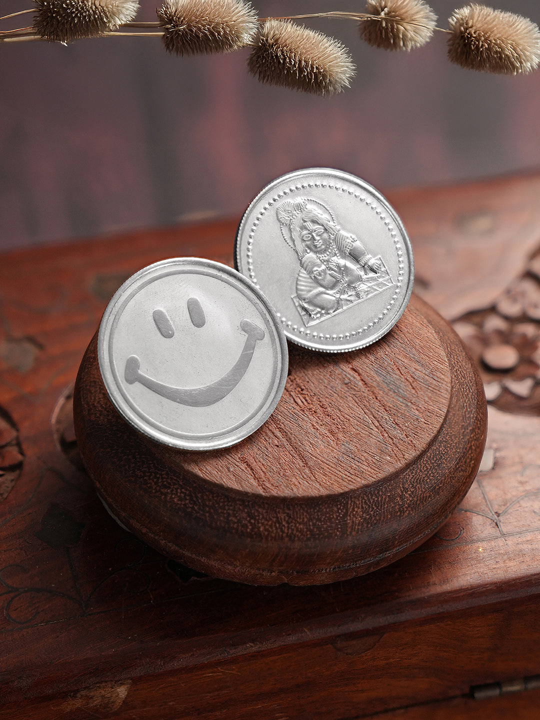 Laddu Gopal & Smiley each 10 gram 999 Round Silver Coin