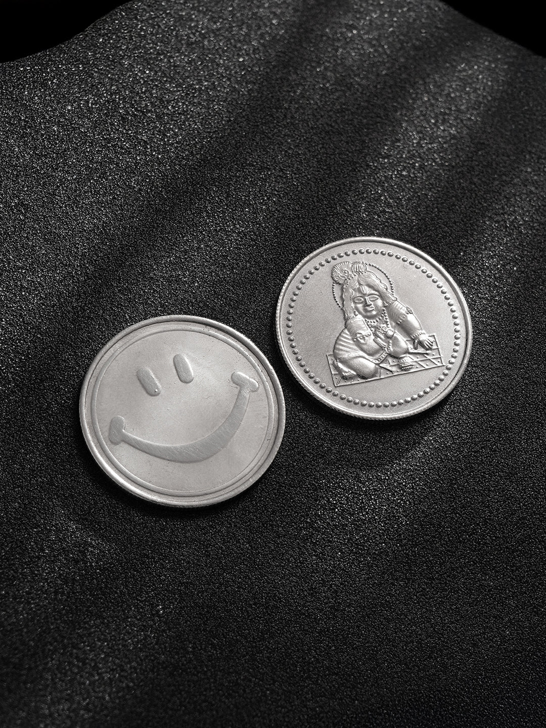 Laddu Gopal & Smiley each 10 gram 999 Round Silver Coin