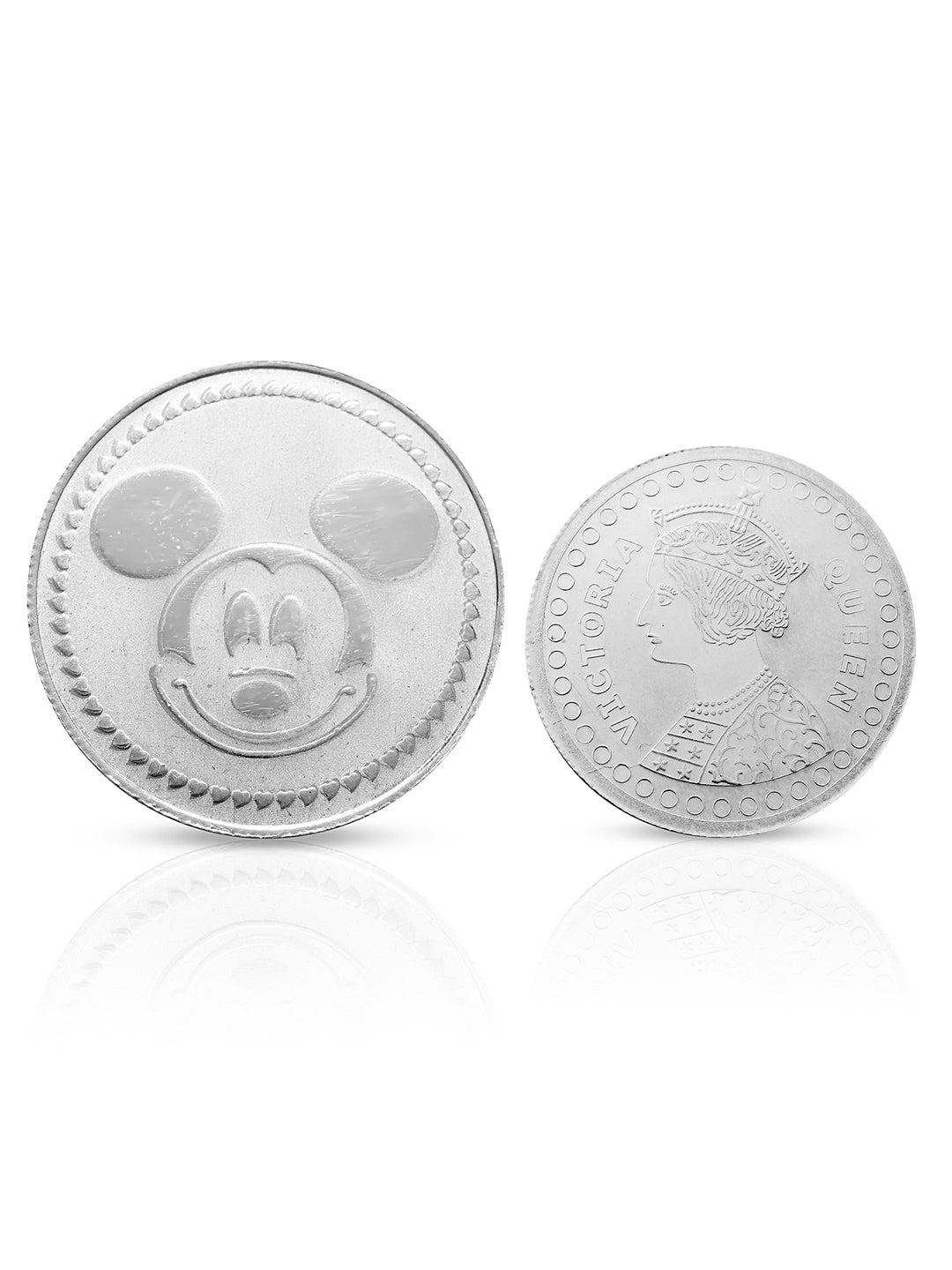 Mickey Mouse 10 gram & Empredd Victoria 5 gram Silver Coin 999 Silver